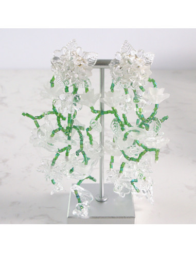 Kolczyki MAXI XXL ZJAWISKOWE KWIATY BOHO Lolita...