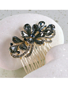 GRZEBIEŃ wsuwany do włosów wtykowy ozdobny diamenty...