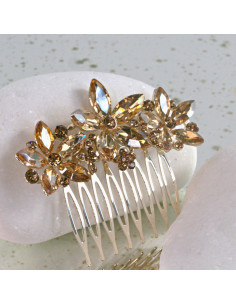 GRZEBIEŃ wsuwany do włosów wtykowy ozdobny diamenty...