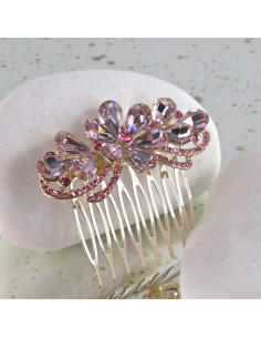 GRZEBIEŃ wsuwany do włosów wtykowy ozdobny diamenty...