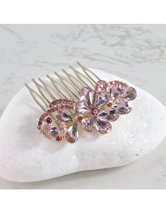 GRZEBIEŃ wsuwany do włosów wtykowy ozdobny diamenty... 2