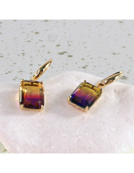 Kolczyki KAMIENIE ELEGANCKIE  CIENIOWANE BRYLANTY