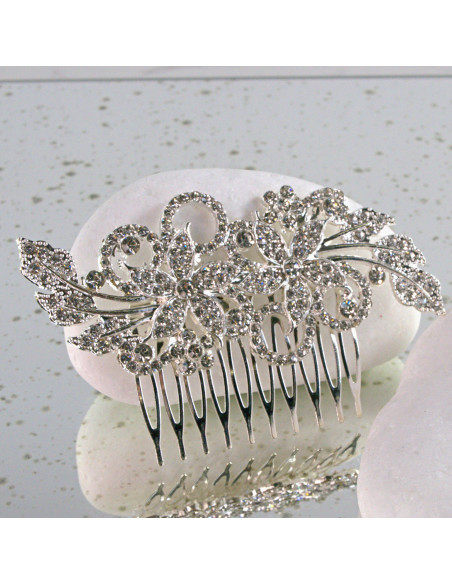 GRZEBIEŃ wsuwany do włosów wtykowy ozdobny diamenty Lolita Akcesoria