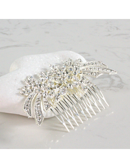 GRZEBIEŃ wsuwany do włosów wtykowy ozdobny diamenty Lolita Akcesoria