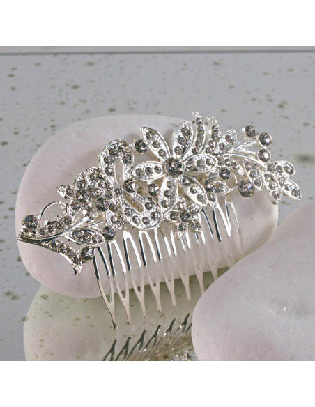 GRZEBIEŃ wsuwany do włosów wtykowy ozdobny diamenty Lolita Akcesoria