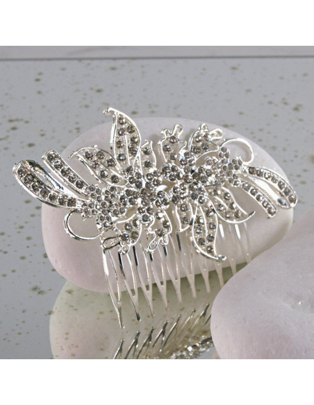 GRZEBIEŃ wsuwany do włosów wtykowy ozdobny diamenty Lolita Akcesoria