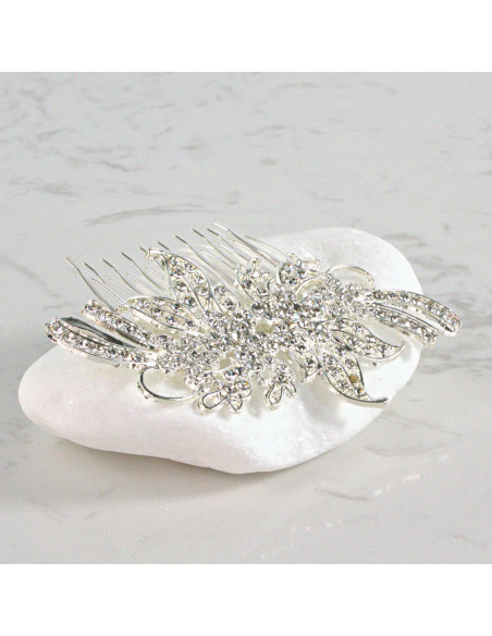 GRZEBIEŃ wsuwany do włosów wtykowy ozdobny diamenty Lolita Akcesoria