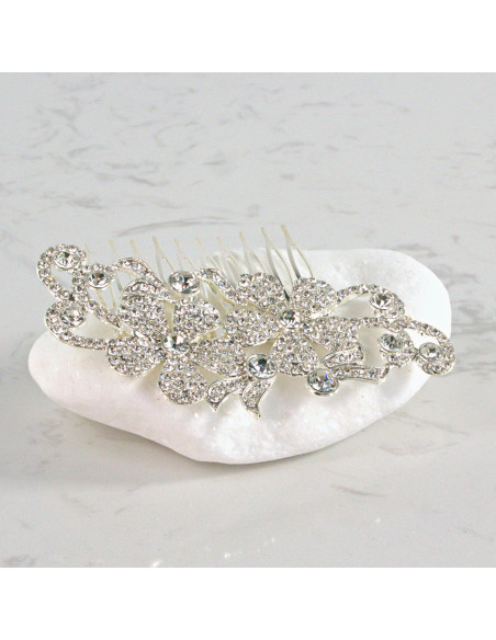 GRZEBIEŃ wsuwany do włosów wtykowy ozdobny diamenty Lolita Akcesoria