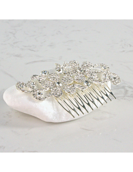 GRZEBIEŃ wsuwany do włosów wtykowy ozdobny diamenty Lolita Akcesoria