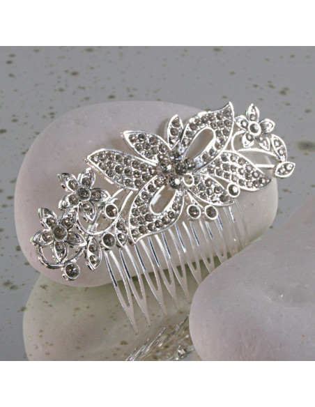 GRZEBIEŃ wsuwany do włosów wtykowy ozdobny diamenty Lolita Akcesoria