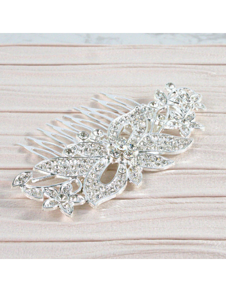 GRZEBIEŃ wsuwany do włosów wtykowy ozdobny diamenty Lolita Akcesoria