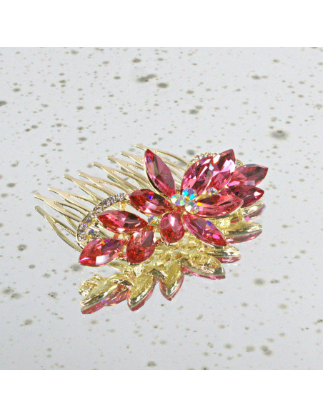 GRZEBIEŃ wsuwany do włosów wtykowy ozdobny diamenty Lolita Akcesoria