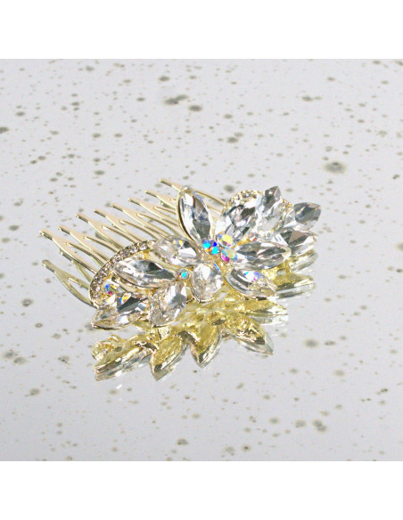 GRZEBIEŃ wsuwany do włosów wtykowy ozdobny diamenty Lolita Akcesoria CRYSTAL