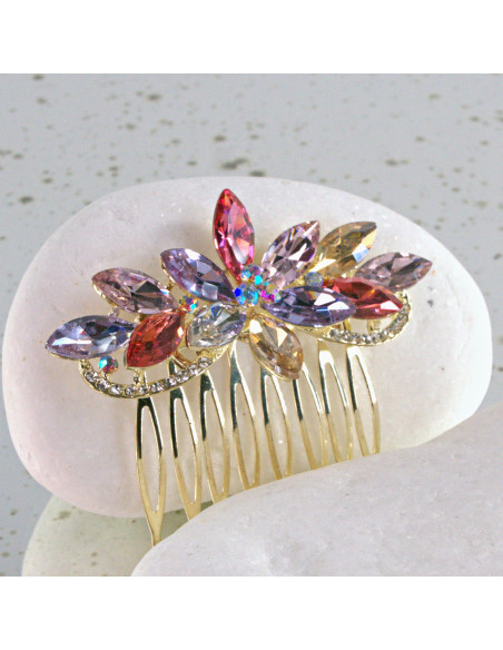 GRZEBIEŃ wsuwany do włosów wtykowy ozdobny diamenty Lolita Akcesoria KOLORY