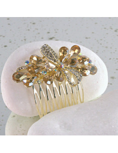 GRZEBIEŃ wsuwany do włosów wtykowy ozdobny diamenty...