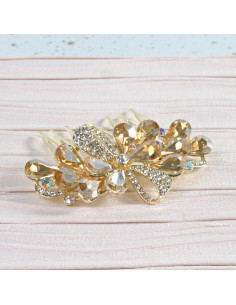 GRZEBIEŃ wsuwany do włosów wtykowy ozdobny diamenty... 2