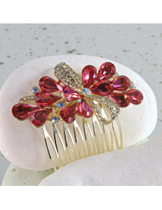 GRZEBIEŃ wsuwany do włosów wtykowy ozdobny diamenty...