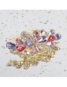 GRZEBIEŃ wsuwany do włosów wtykowy ozdobny diamenty... 2