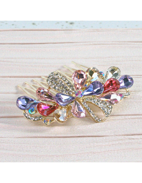 GRZEBIEŃ wsuwany do włosów wtykowy ozdobny diamenty Lolita Akcesoria KOLORY