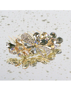 GRZEBIEŃ wsuwany do włosów wtykowy ozdobny diamenty... 2