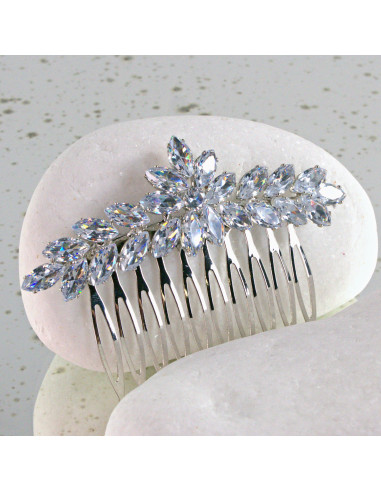 GRZEBIEŃ wsuwany do włosów wtykowy ozdobny diamenty Lolita Akcesoria CRYSTAL