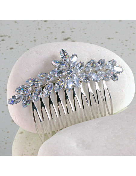 GRZEBIEŃ wsuwany do włosów wtykowy ozdobny diamenty Lolita Akcesoria CRYSTAL