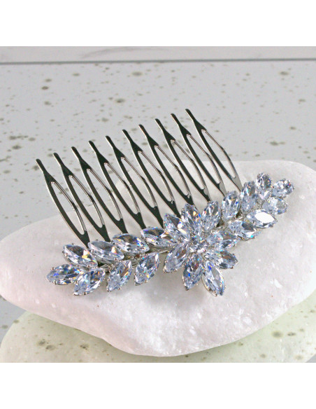 GRZEBIEŃ wsuwany do włosów wtykowy ozdobny diamenty Lolita Akcesoria CRYSTAL