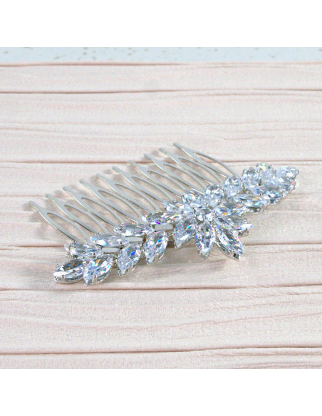 GRZEBIEŃ wsuwany do włosów wtykowy ozdobny diamenty Lolita Akcesoria CRYSTAL