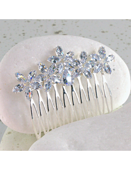 GRZEBIEŃ wsuwany do włosów wtykowy ozdobny diamenty Lolita Akcesoria CRYSTAL