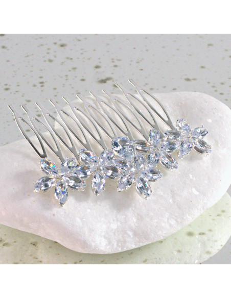 GRZEBIEŃ wsuwany do włosów wtykowy ozdobny diamenty Lolita Akcesoria CRYSTAL