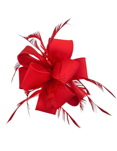 KWIAT Z MATERIAŁU na GŁOWĘ BROSZKA KOKARDA FASCYNATOR Lolita Accessories