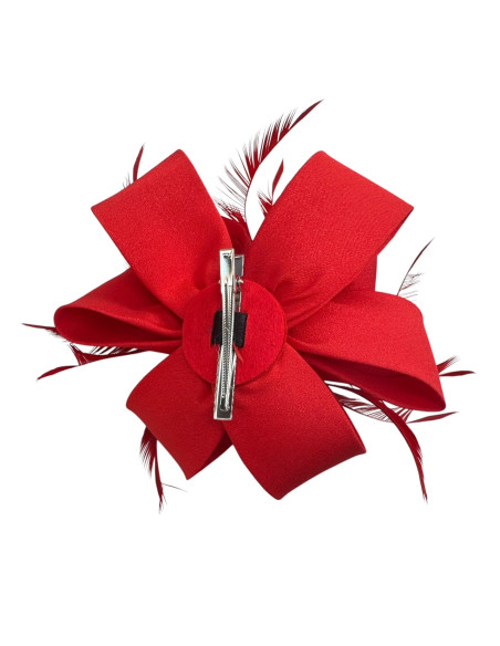 KWIAT Z MATERIAŁU na GŁOWĘ BROSZKA KOKARDA FASCYNATOR Lolita Accessories