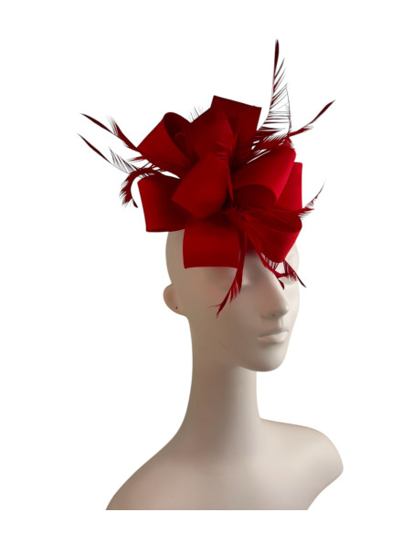 KWIAT Z MATERIAŁU na GŁOWĘ BROSZKA KOKARDA FASCYNATOR Lolita Accessories