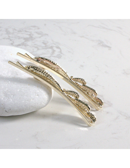 Wsuwka do włosów z kryształkami 2 szt. Lolita Akcesoria RÓŻ