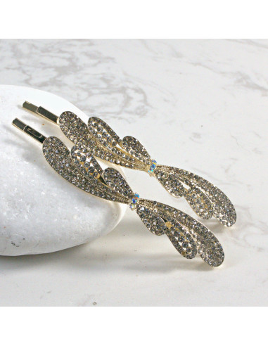 Wsuwka do włosów z kryształkami 2 szt. Lolita...