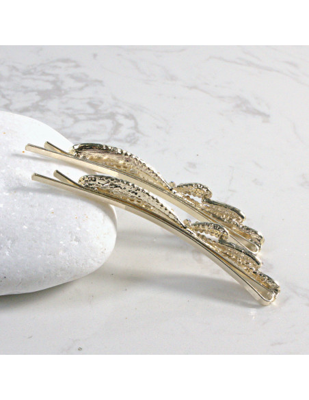 Wsuwka do włosów z kryształkami 2 szt. Lolita Akcesoria FIOLET