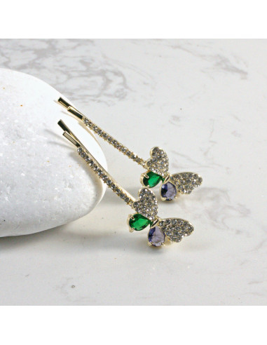 Wsuwka do włosów motylek  2 szt. Lolita...