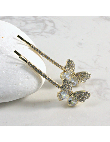 Wsuwka do włosów motylek  2 szt. Lolita...