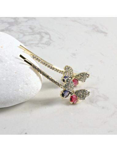 Wsuwka do włosów motylek  2 szt. Lolita...