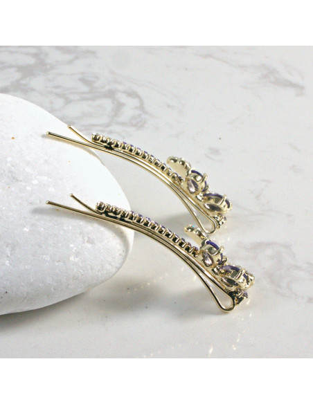 Wsuwka do włosów motylek  2 szt. Lolita Akcesoria CZARNY