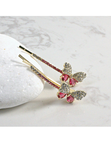 Wsuwka do włosów motylek  2 szt. Lolita...