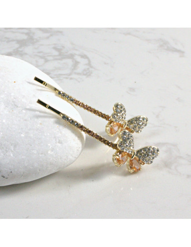 Wsuwka do włosów motylek  2 szt. Lolita...