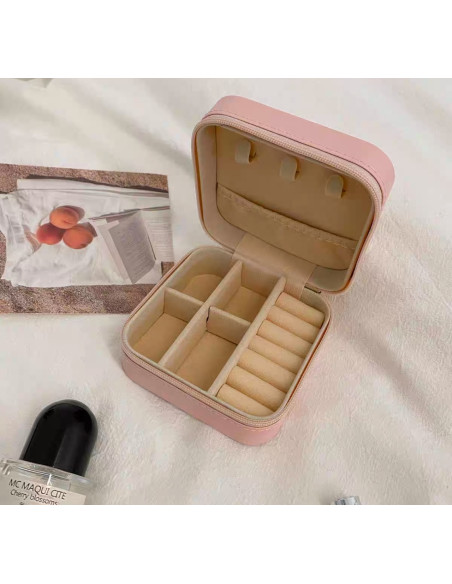 Szkatułka Pudełko podróżne na biżuterię Puzderko Etui Organizer
