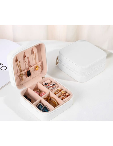 Szkatułka Pudełko podróżne na biżuterię Puzderko Etui Organizer