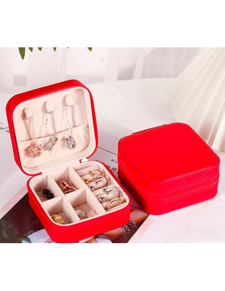 Szkatułka Pudełko podróżne na biżuterię Puzderko Etui Organizer