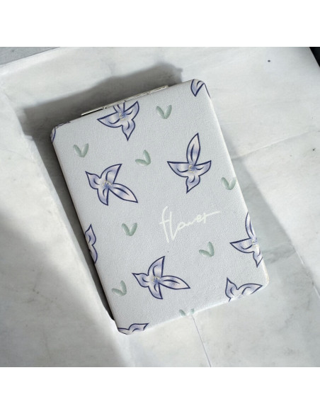 Eleganckie Składane Dwustronne Lusterko kieszonkowe do Kosmetyczki