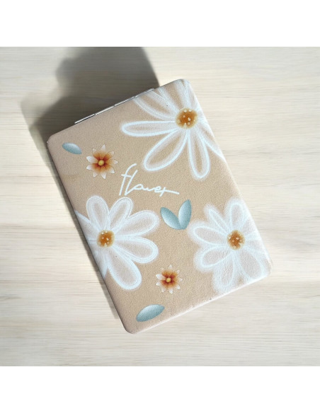 Eleganckie Składane Dwustronne Lusterko kieszonkowe do Kosmetyczki