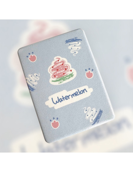 Eleganckie Składane Dwustronne Lusterko kieszonkowe do Kosmetyczki