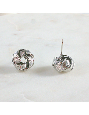 Kolczyki SREBRNY WĘZEŁ SUPEŁ 1,2 cm Lolita...