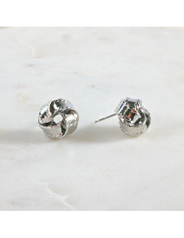 Kolczyki SREBRNY WĘZEŁ SUPEŁ 1 cm Lolita...